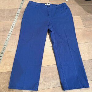 TALBOTS WOMENS PURPLE CURVY PANTS SIZE 14 NEW